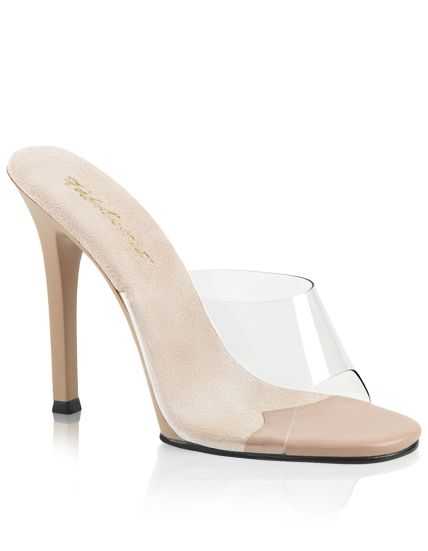 Mules GALA-01 : La Pureté du Design et un Talon Stiletto Iconique