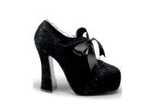 Escarpins gothiques noir mat à plateforme et brides Demonia DEMON-11