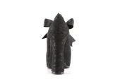 Chaussures noires mat à plateforme compensée pour look gothique chic et nu-goth Demonia