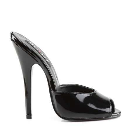 Mules à talon aiguille brillant adaptées aux looks glamour et captivants