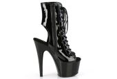 Bottines de clubbing haut de gamme noir laqué idéales pour la pole dance exotique et les shows. Bottines de clubbing haut de gamme noir laqué idéales pour la pole dance exotique et les shows.