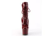 Bottines laquées bordeaux de luxe à plateformes épaisses disponibles en grandes tailles inclusives. Bottines laquées bordeaux de luxe à plateformes épaisses disponibles en grandes tailles inclusives.