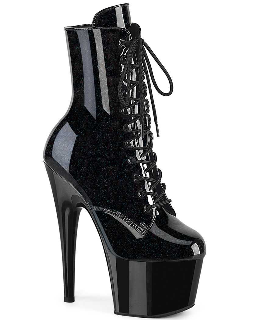 bottines-pole-dance-noires-vernies-paillettes-bleues-glitter-adore-1020blg-pleaser bottines-pole-dance-noires-vernies-paillettes-bleues-glitter-adore-1020blg-pleaser