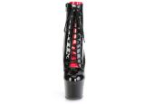 Bottines pole dance talon 18 cm avec laçage décoratif sous la semelle Bottines pole dance talon 18 cm avec laçage décoratif sous la semelle