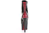 Bottines sexy à lacets corset inversés et plateforme 7 cm bicolore Bottines sexy à lacets corset inversés et plateforme 7 cm bicolore