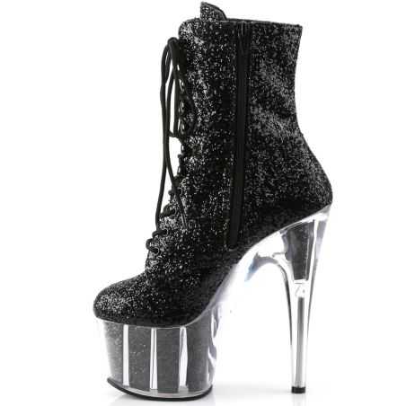 Bottines de spectacle grande taille à paillettes haute brillance