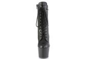 Bottines pole dance noir mat avec rangement zippé talon 18 cm Bottines pole dance noir mat avec rangement zippé talon 18 cm