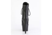 Bottines sexy à lacets cuir noir souple look fétichiste haut de gamme Bottines sexy à lacets cuir noir souple look fétichiste haut de gamme