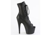 Bottines de scène pour modèles transgenres cuir véritable bout ouvert Bottines de scène pour modèles transgenres cuir véritable bout ouvert