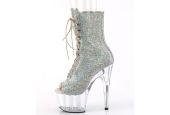 Bottines de spectacle à strass grande taille plateforme 7 cm Bottines de spectacle à strass grande taille plateforme 7 cm