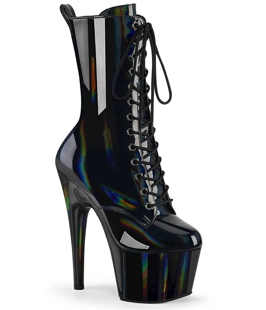 bottines-sexy-noir-holographique-reflets-multicolores-stiletto-18cm bottines-sexy-noir-holographique-reflets-multicolores-stiletto-18cm