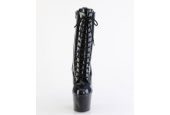 bottines-pole-dance-vernis-noir-arc-en-ciel-lacets-ajustables bottines-pole-dance-vernis-noir-arc-en-ciel-lacets-ajustables