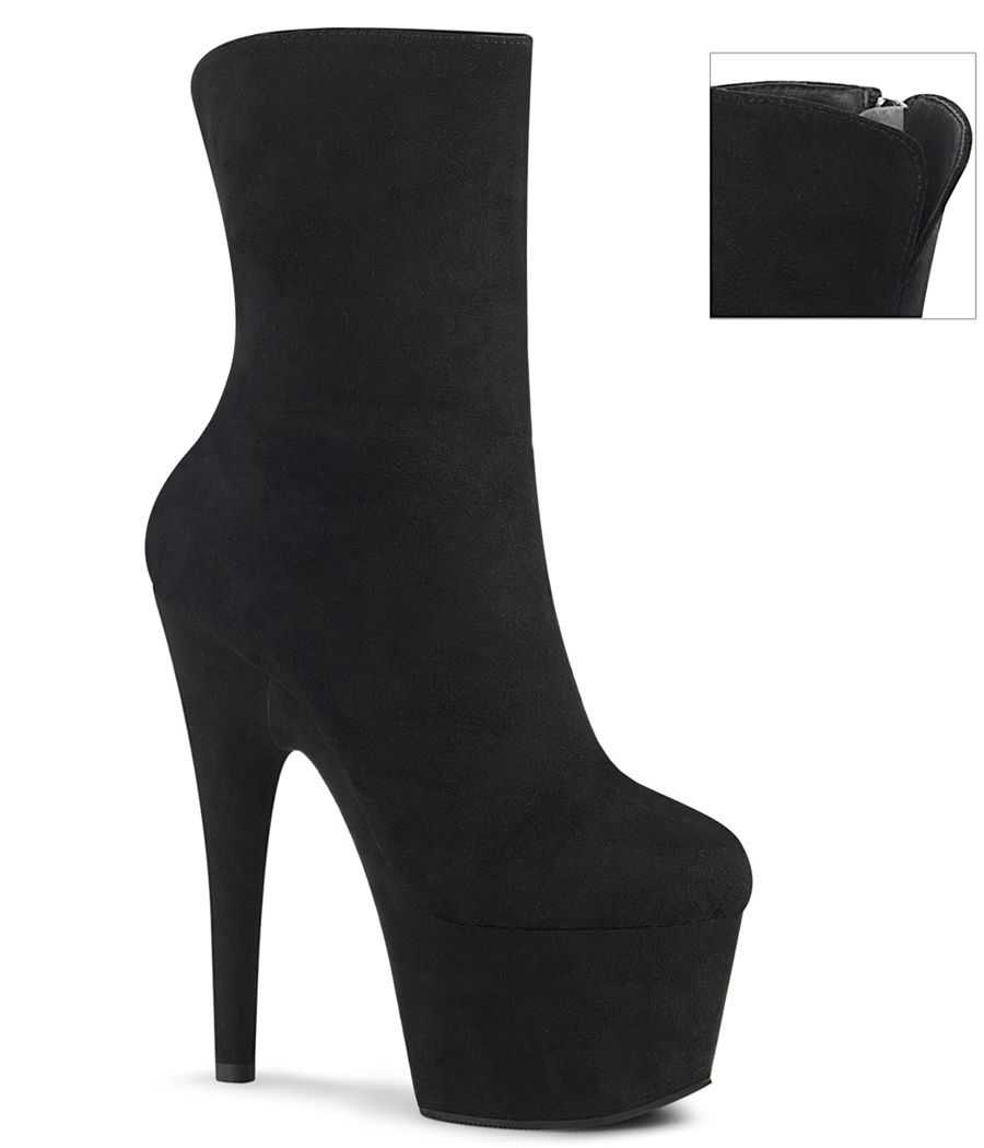 bottines-suedine-noire-mate-haut-talon-plateforme-lacees bottines-suedine-noire-mate-haut-talon-plateforme-lacees