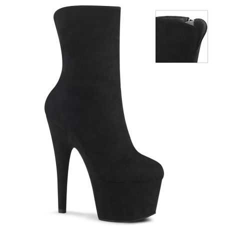 bottines-suedine-noire-mate-haut-talon-plateforme-lacees