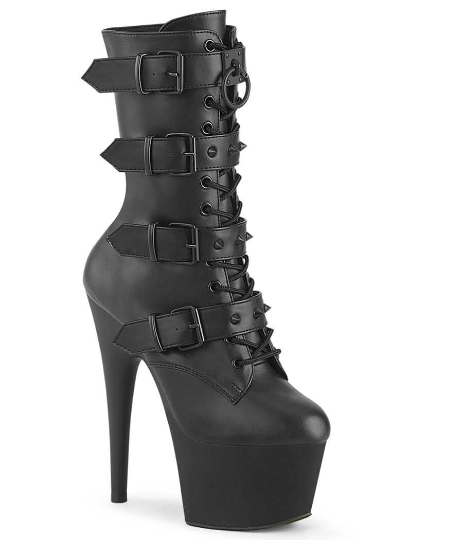 bottines-sexy-noir-mat-quatre-brides-clous-stiletto-18cm bottines-sexy-noir-mat-quatre-brides-clous-stiletto-18cm