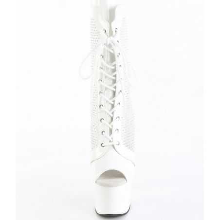 bottines-blanches-pole-dance-resille-cristaux-lacets-ajustables