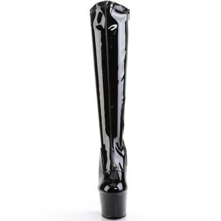 bottes-pole-dance-noir-verni-plateforme-extensible-pleaser