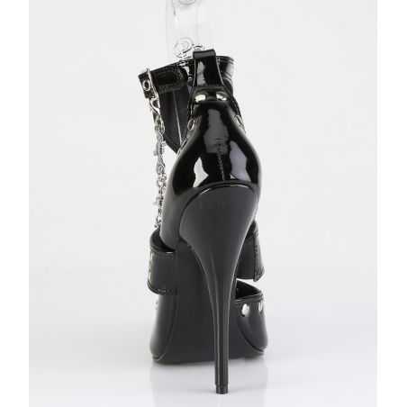 sandales-domina-118-noir-vernis-chaînes-barbelées