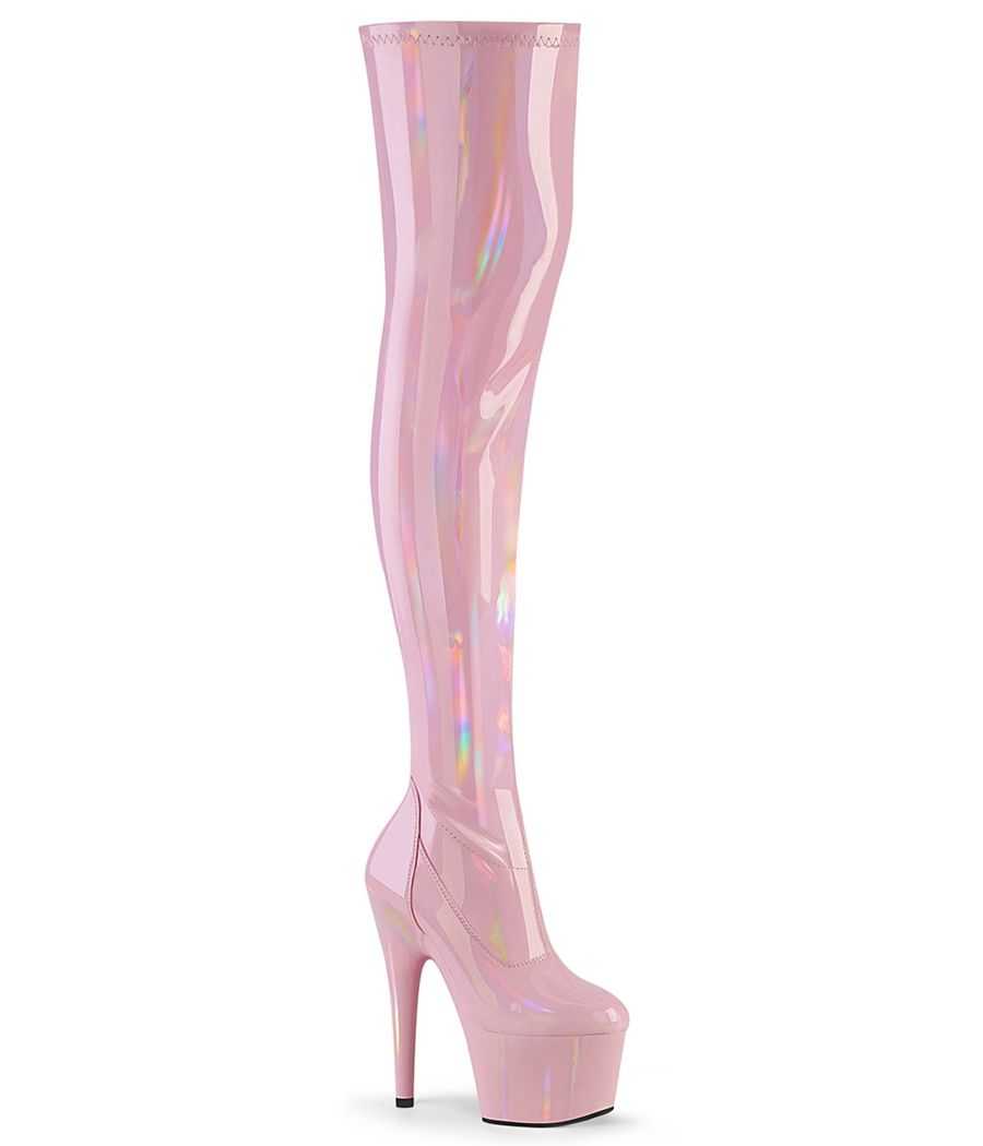 cuissardes-roses-holographiques-premium-pole-dance-talon-18cm-adore-3000hwr-pleaser