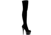 cuissardes-noires-velours-stretch-sans-zip-talon-18cm-plateforme-adore-3002-pleaser cuissardes-noires-velours-stretch-sans-zip-talon-18cm-plateforme-adore-3002-pleaser