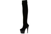 cuissardes-velours-noir-extensible-grande-taille-stabilité-plateforme-18cm-pleaser cuissardes-velours-noir-extensible-grande-taille-stabilité-plateforme-18cm-pleaser