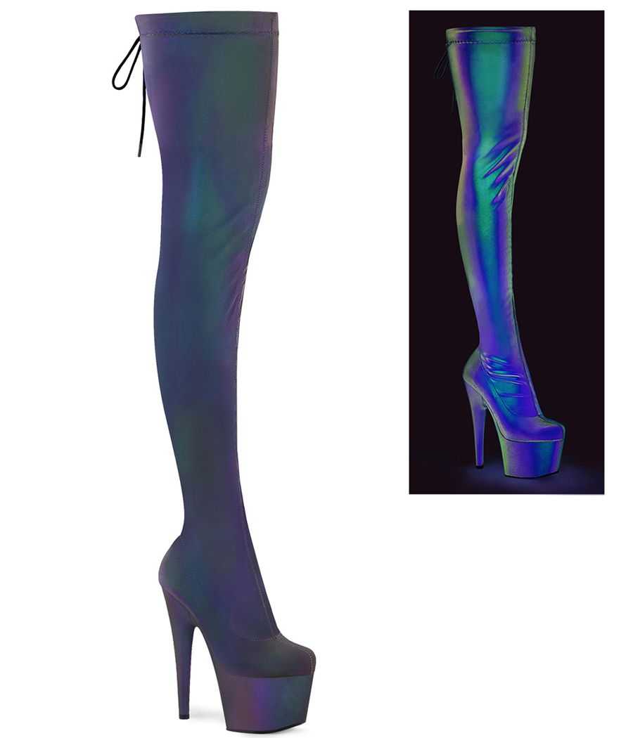 cuissardes-grises-reflechissantes-flash-sans-zip-talon-18cm-plateforme-adore-3008refl-pleaser cuissardes-grises-reflechissantes-flash-sans-zip-talon-18cm-plateforme-adore-3008refl-pleaser
