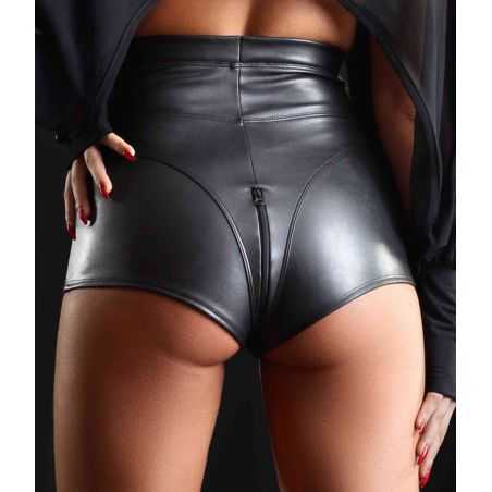 short-caroline-catanzaro-cuir-vegan-zip-integral