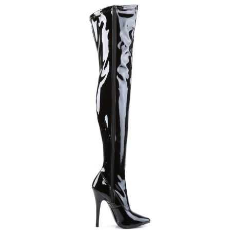 cuissardes-sexy-noires-vernies-bout-pointu-talon-aiguille-15cm-spectacle