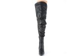 cuissardes-noires-mates-drapées-grande-taille-transgenre-confort-doublure-10cm cuissardes-noires-mates-drapées-grande-taille-transgenre-confort-doublure-10cm