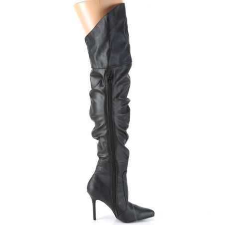 cuissardes-sexy-noires-mat-plissées-talon-stiletto-10cm-shooting-mode