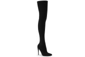 cuissardes-noires-nylon-stretch-premium-sans-zip-talon-13cm-courtly-3005-pleaser