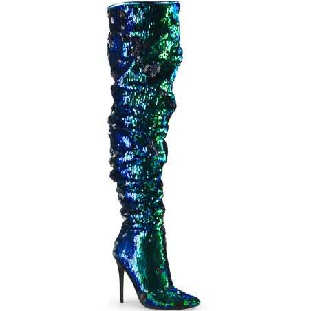 cuissardes-vert-emeraude-sequins-premium-effet-plissé-talon-13cm-courtly-3011-pleaser