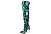 cuissardes-fetichistes-vert-emeraude-scintillant-sans-zip-soiree-luxe