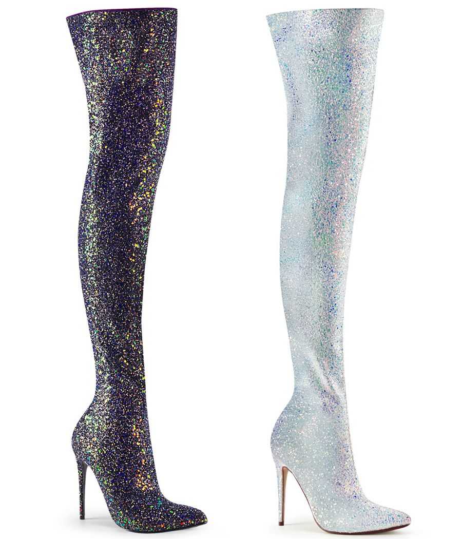 cuissardes-paillettes-glitter-argent-et-noir-sans-zip-ni-plateforme-talon-13cm-courtly-3015-pleaser