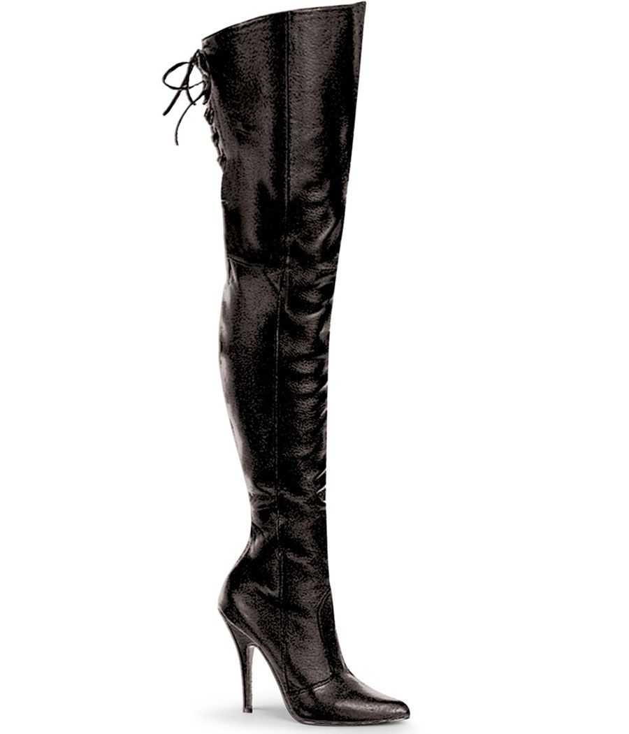 cuissardes-noires-cuir-veritable-premium-laçage-dorsal-talon-13cm-legend-8899-pleaser