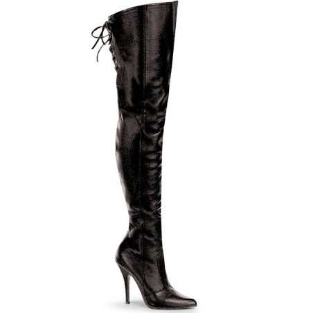 cuissardes-noires-cuir-veritable-premium-laçage-dorsal-talon-13cm-legend-8899-pleaser