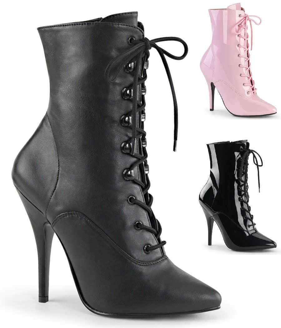 bottines-lacees-bout-pointu-talon-aiguille-stiletto-sans-plateforme