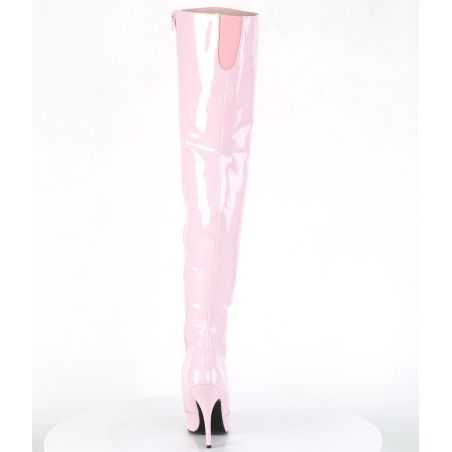 cuissardes-extensibles-vernis-rose-talon-aiguille-look-girly-13cm