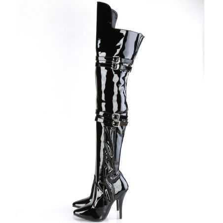 botte-haute-noire-brillante-avec-cravache-45cm-lbdht