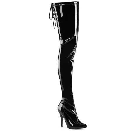 cuissarde-entrejambe-stretch-noir-vernis-lacage-arriere-pleaser-seduce-4000slt