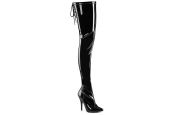 cuissarde-entrejambe-stretch-noir-vernis-lacage-arriere-pleaser-seduce-4000slt cuissarde-entrejambe-stretch-noir-vernis-lacage-arriere-pleaser-seduce-4000slt