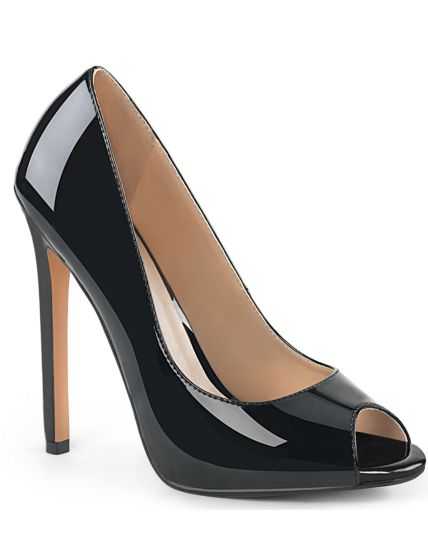 Sexy-42 : L\'Escarpin Stiletto Peep Toe à Mini-Plateforme