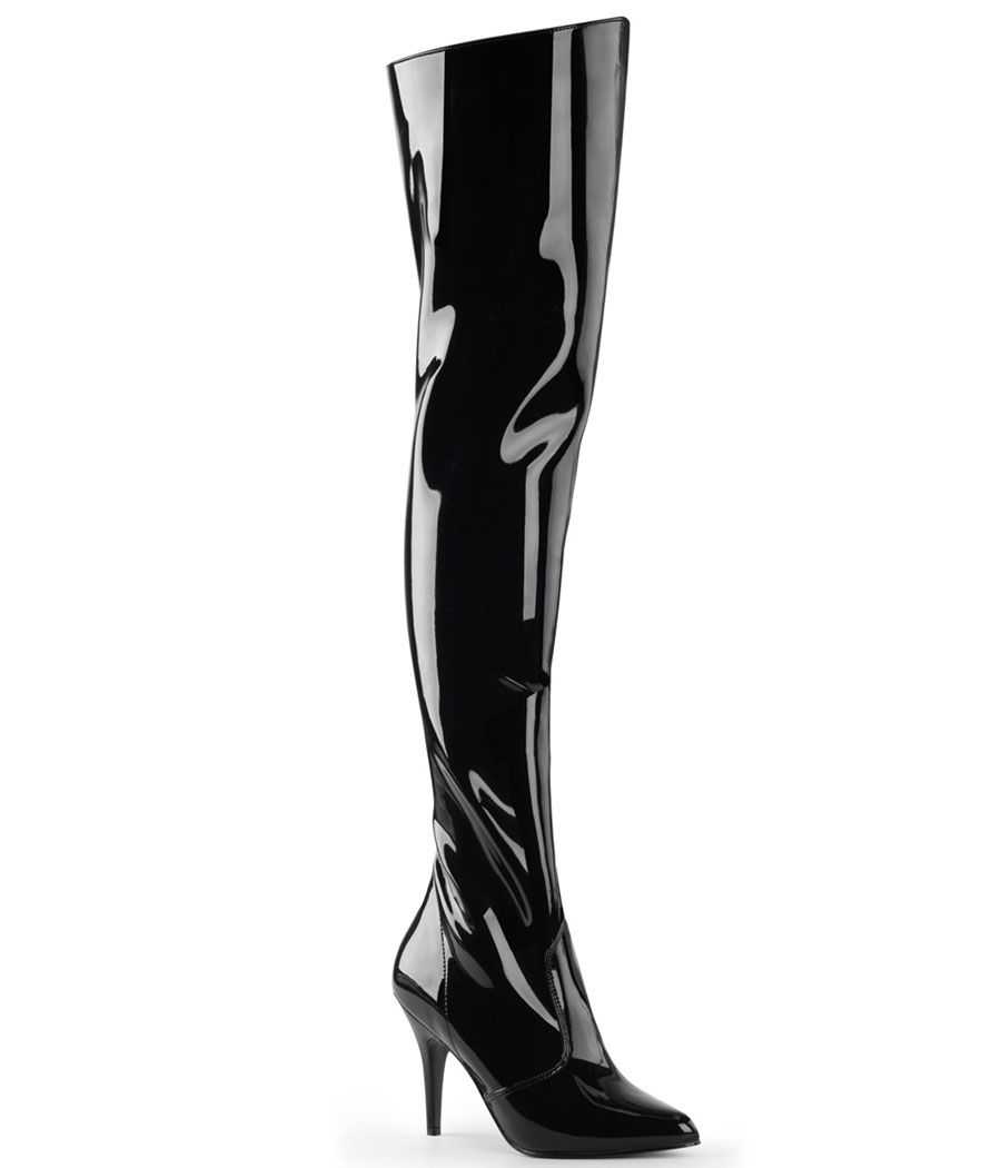 cuissarde-noir-vernis-talon-stiletto-gousset-elastique-pleaser-vanity-3010