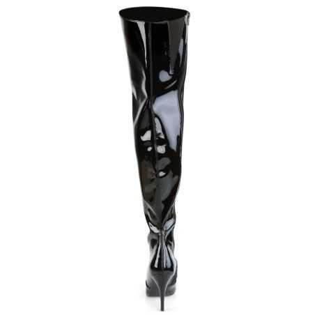cuissarde-noir-vernis-sans-plateforme-stiletto-chic