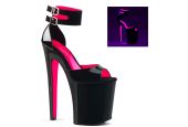 sandale-plateforme-20cm-noir-vernis-rose-fluo-uv-reactive-pleaser-xtreme-875tt sandale-plateforme-20cm-noir-vernis-rose-fluo-uv-reactive-pleaser-xtreme-875tt