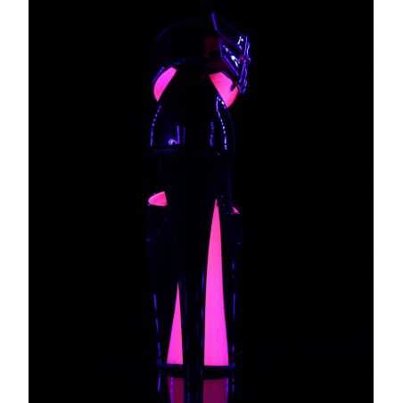 sandale-fetichiste-noir-et-rose-fluo-double-bride-pleaser
