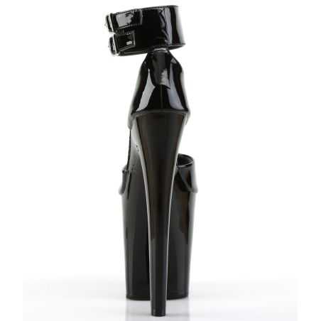 sandale-fetichiste-noire-vernis-bande-large-pleaser