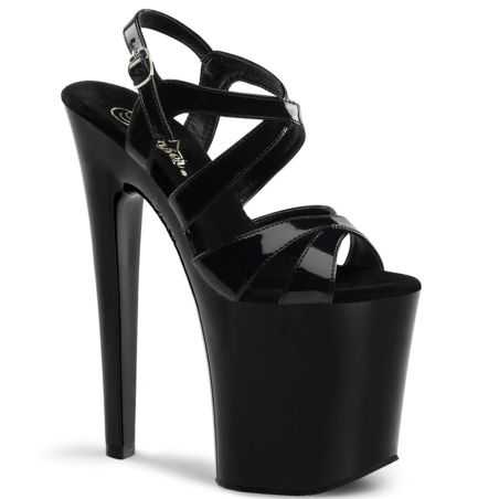 sandale-noire-vernis-brides-croisees-plateforme-massive-talon-20cm-pleaser-xtreme-872