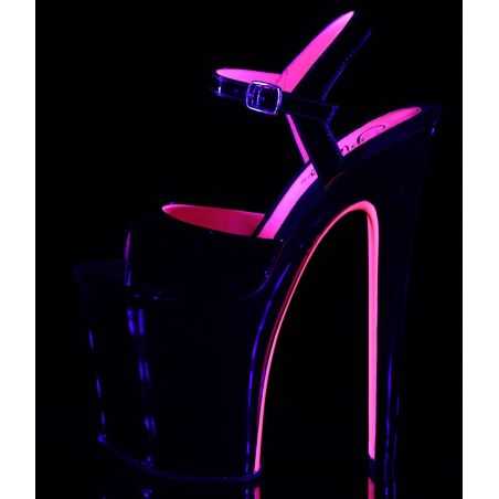 chaussure-pole-dance-noire-semelle-rose-fluo-lbdht