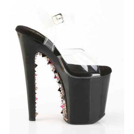 chaussure-spectacle-transparente-talon-20cm-strass-studs